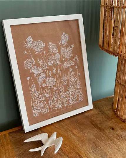 Affiche murale kraft carottes sauvages