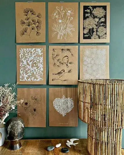 Affiche murale kraft Ginkgo biloba