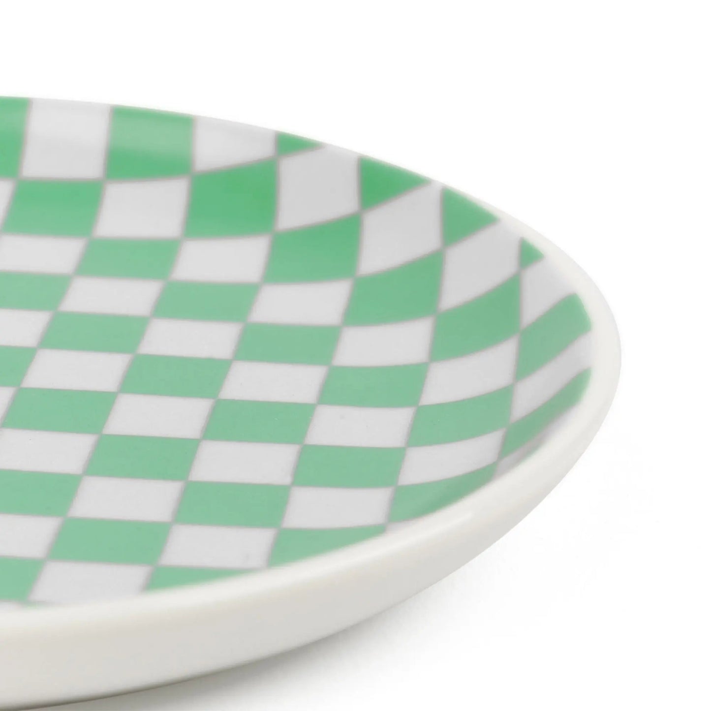 Assiette décorative à damier – Helio Ferretti Helio Ferretti Assiette L'Artelier Déco