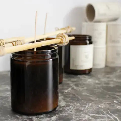 bougie naturelle parfumée  la cire végétale de soja sans OGM