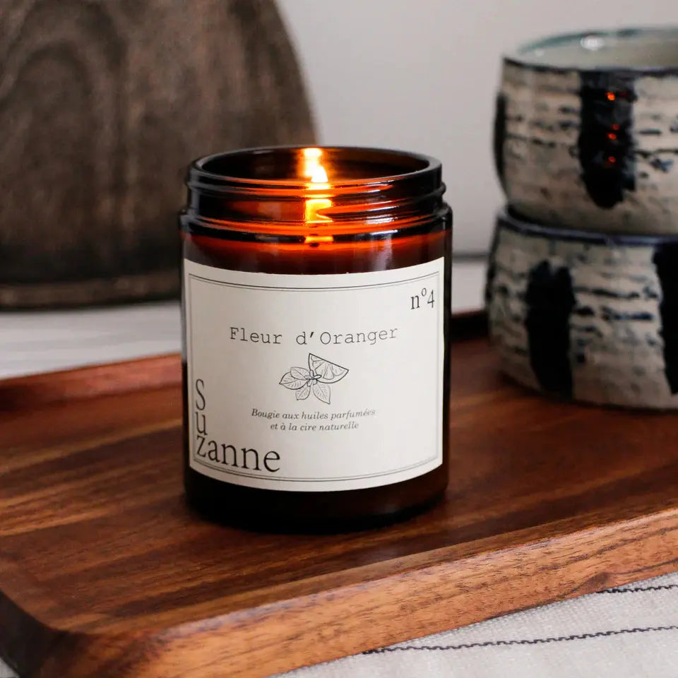 bougie naturelle parfumée  la cire végétale de soja sans OGM