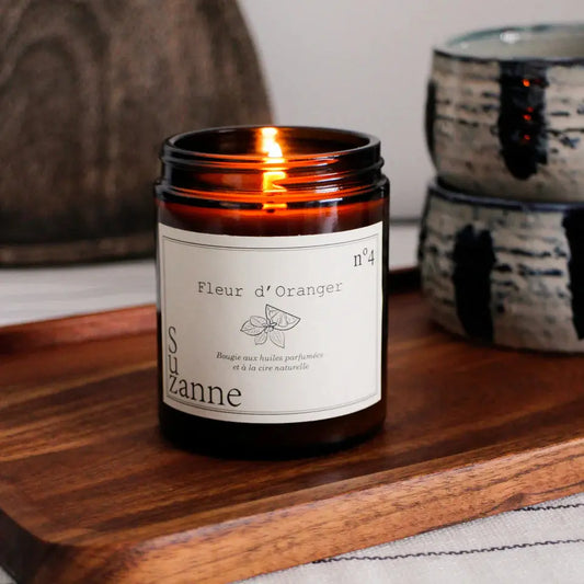 bougie naturelle parfumée  la cire végétale de soja sans OGM