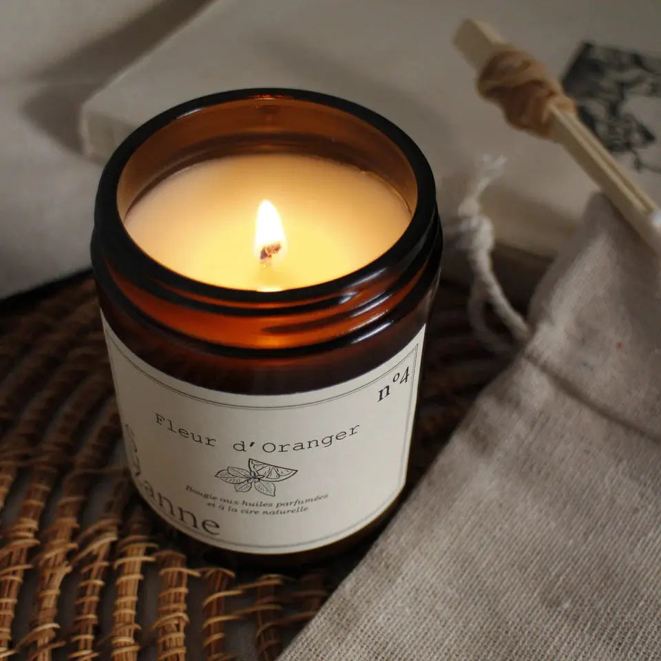 bougie naturelle parfumée  la cire végétale de soja sans OGM