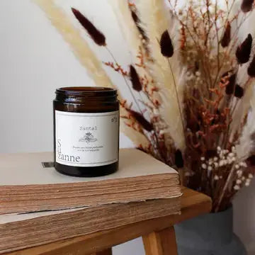 bougie naturelle parfumée  la cire végétale de soja sans OGM