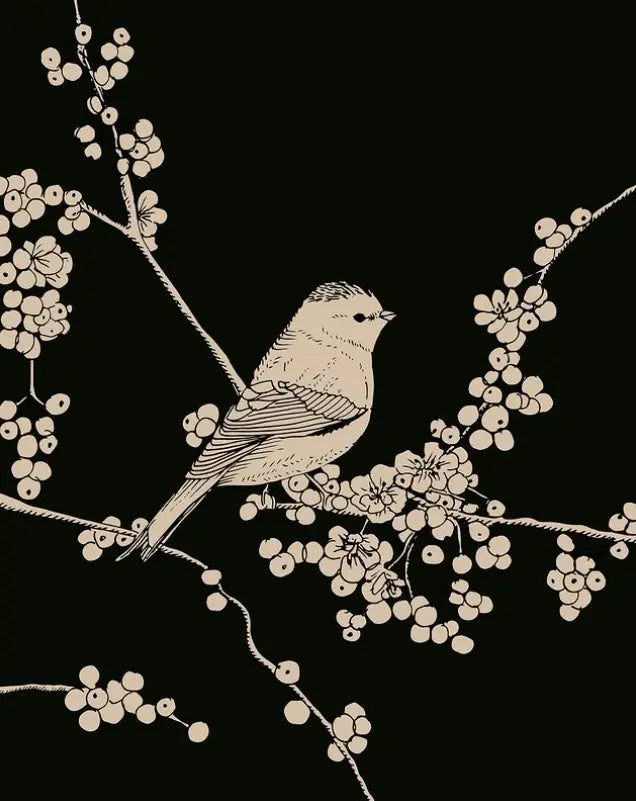 Affiche murale Dans les Baies Le cerisier blanc