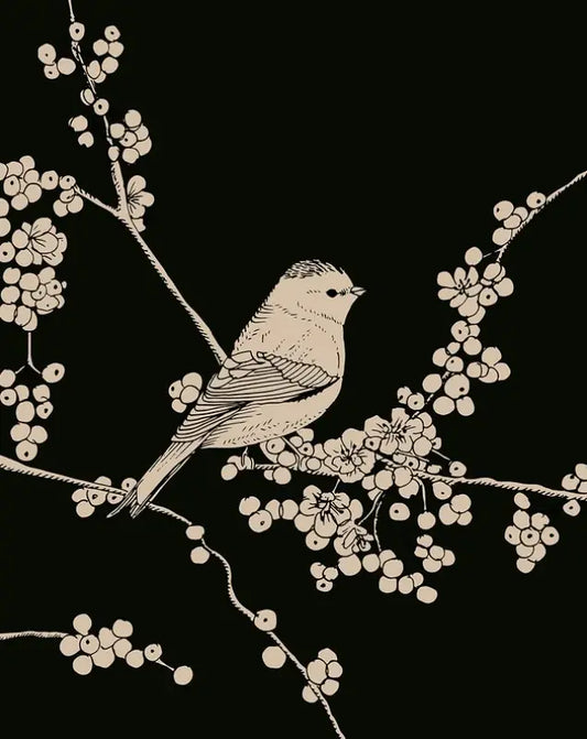 Affiche murale Dans les Baies Le cerisier blanc