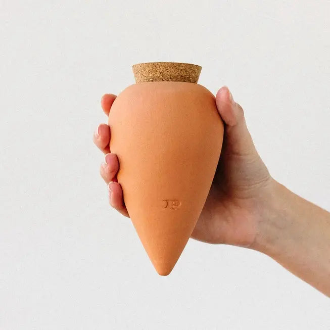Olla hydratante arrosage autonome petit réservoir d'eau en céramique microporeuse