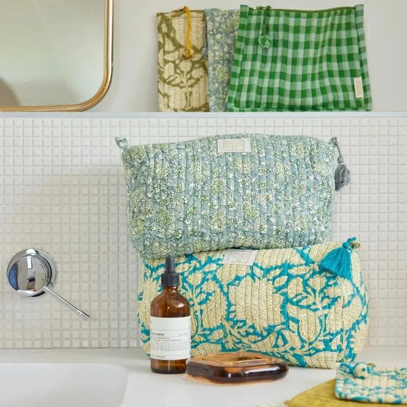 Petite pochette matelassée Bonheur du jour