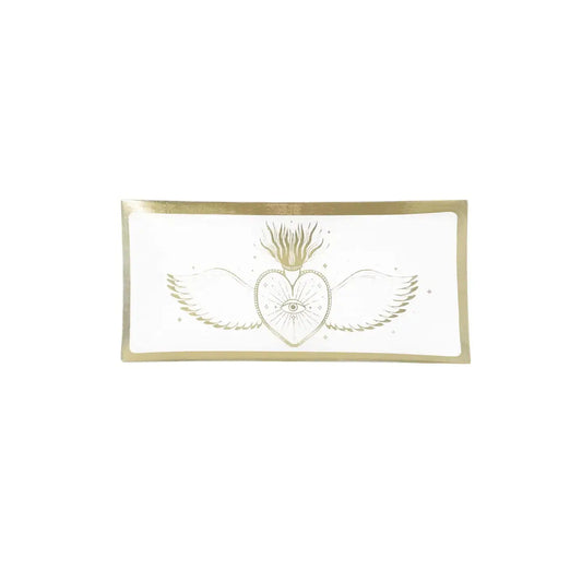 Plateau rectangulaire Ex-voto - Opjet Paris L'Artelier Déco  9.90 L'Artelier Déco Blanc