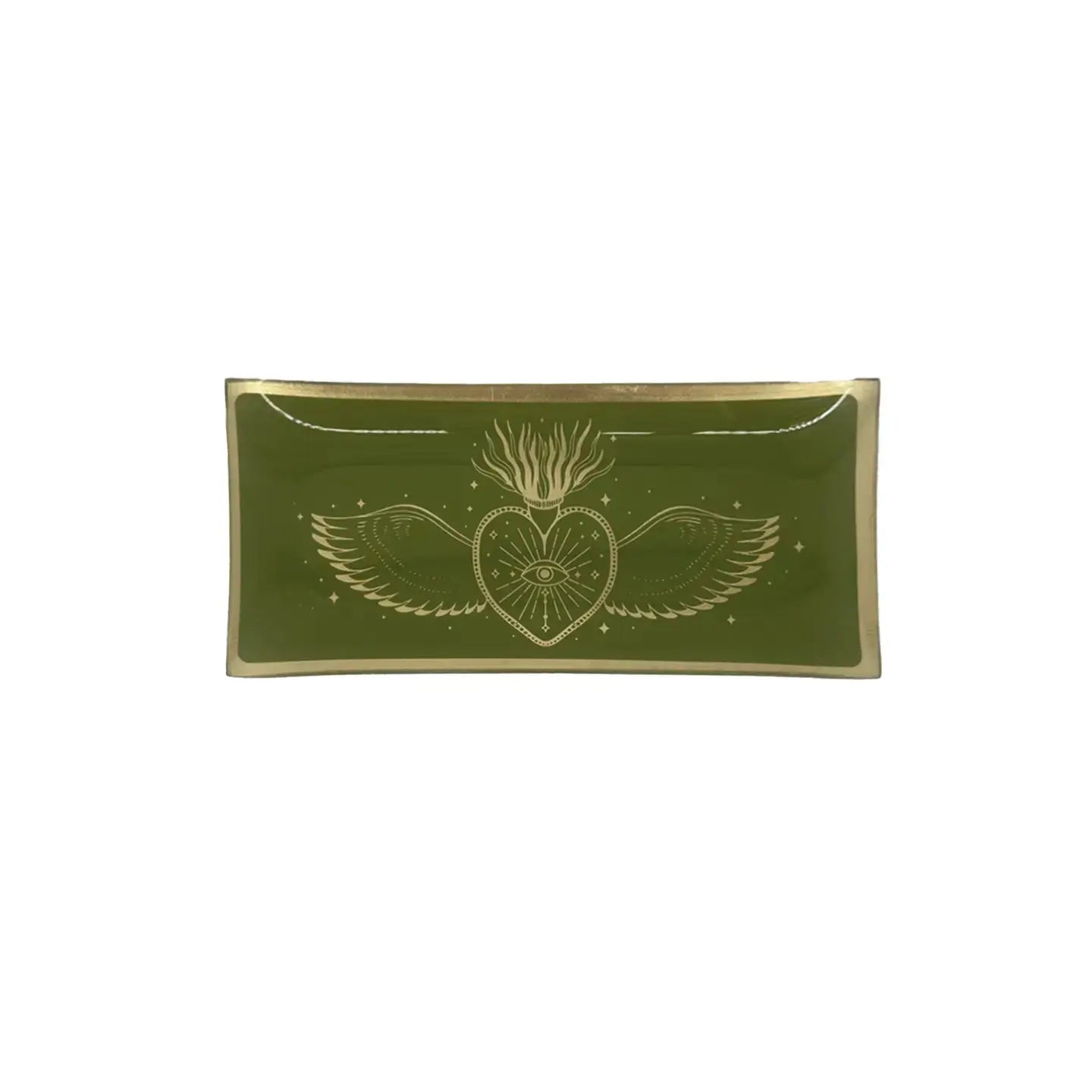 Plateau rectangulaire Ex-voto - Opjet Paris L'Artelier Déco  9.90 L'Artelier Déco Kaki