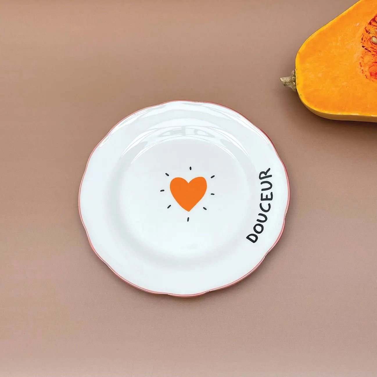 Set de 4 assiettes dessert amour coeur - Opjet Paris L'Artelier Déco   L'Artelier Déco