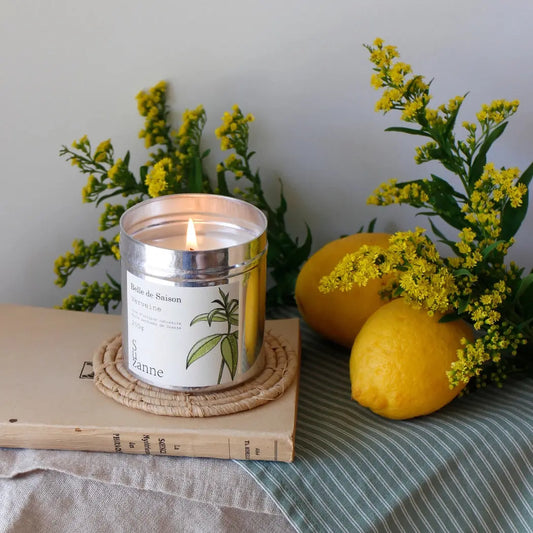 Bougie naturelle parfumée Verveine – Édition Belle de Saison Suzanne la Naturelle