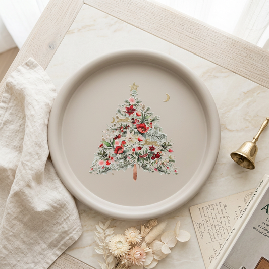 Plateau décoratif de Noël en métal | L'Artelier Déco