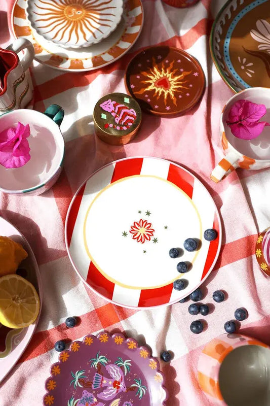 Assiette Flower en céramique Sélection L'Artelier Déco