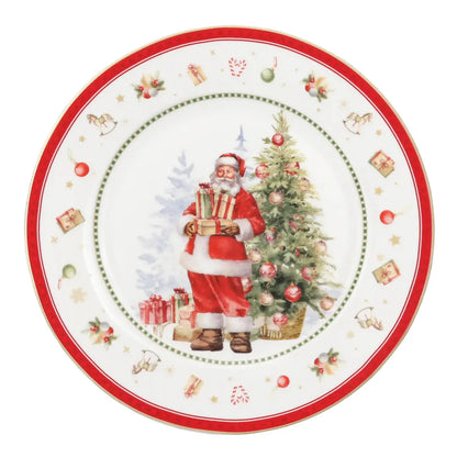 Assiette Dessert Porcelaine Happy Santa 19,5 cm – Isabelle Rose