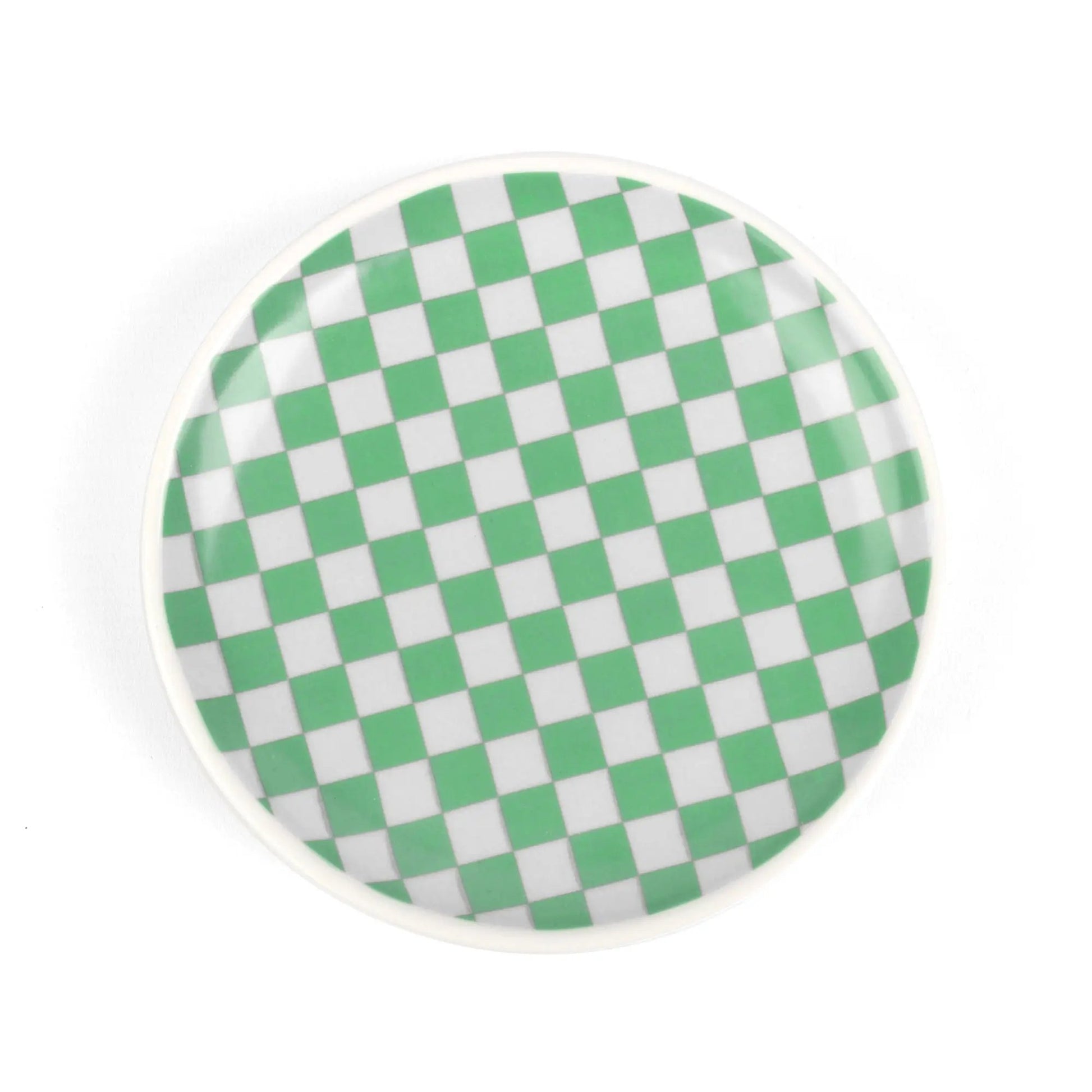 Assiette décorative à damier – Helio Ferretti Helio Ferretti Assiette  L'Artelier Déco