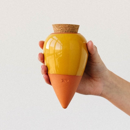 L’Olla Pepin – Arrosage autonome et naturel en céramique Pepin Olla 24.50 L'Artelier Déco Jaune moutarde