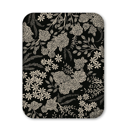 Plateau fleuri en bois