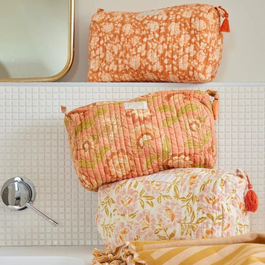 Trousse de toilette bohème fleurie