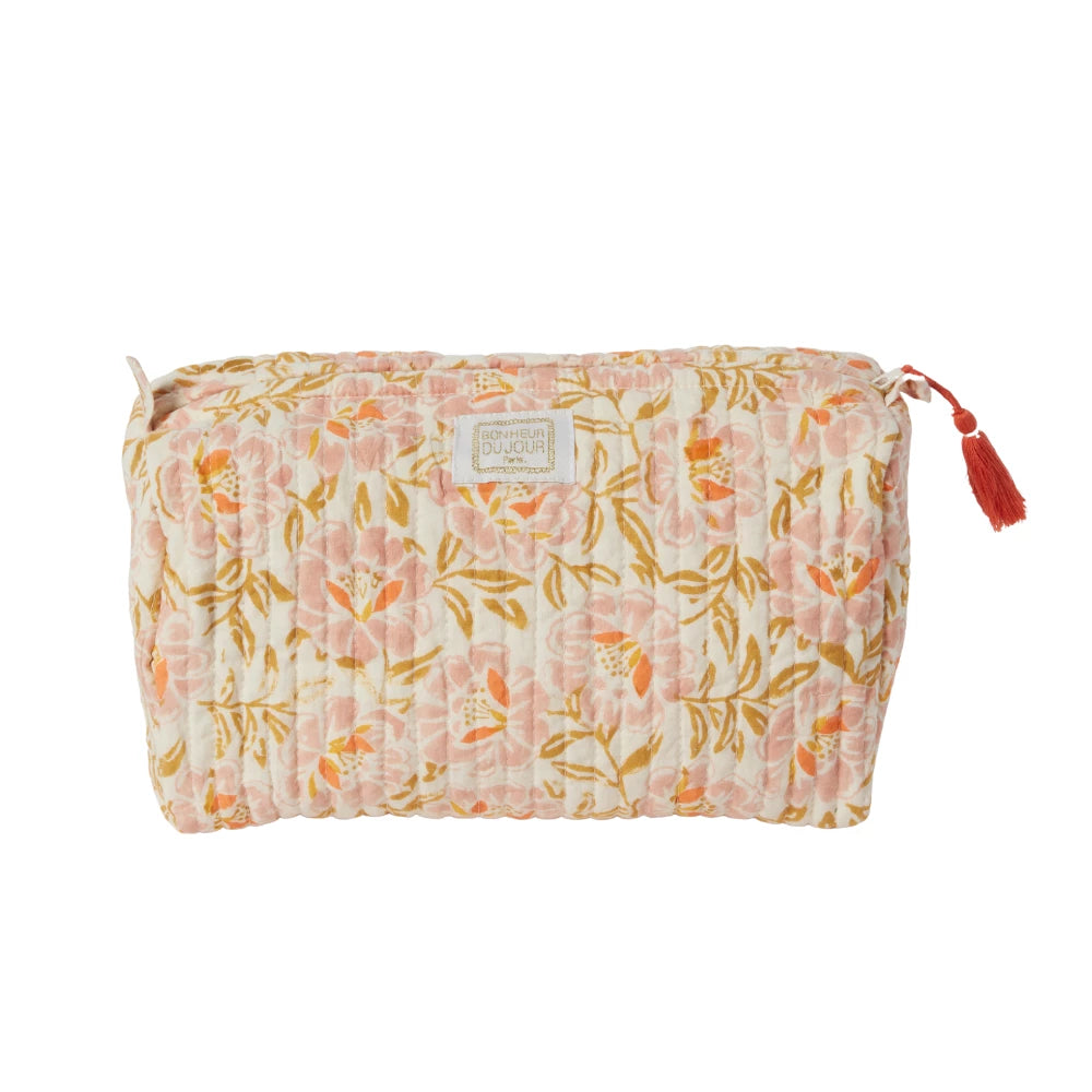Trousse de toilette bohème fleurie