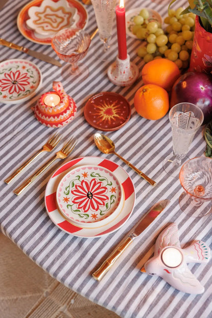 Assiette décorative vide poche flower