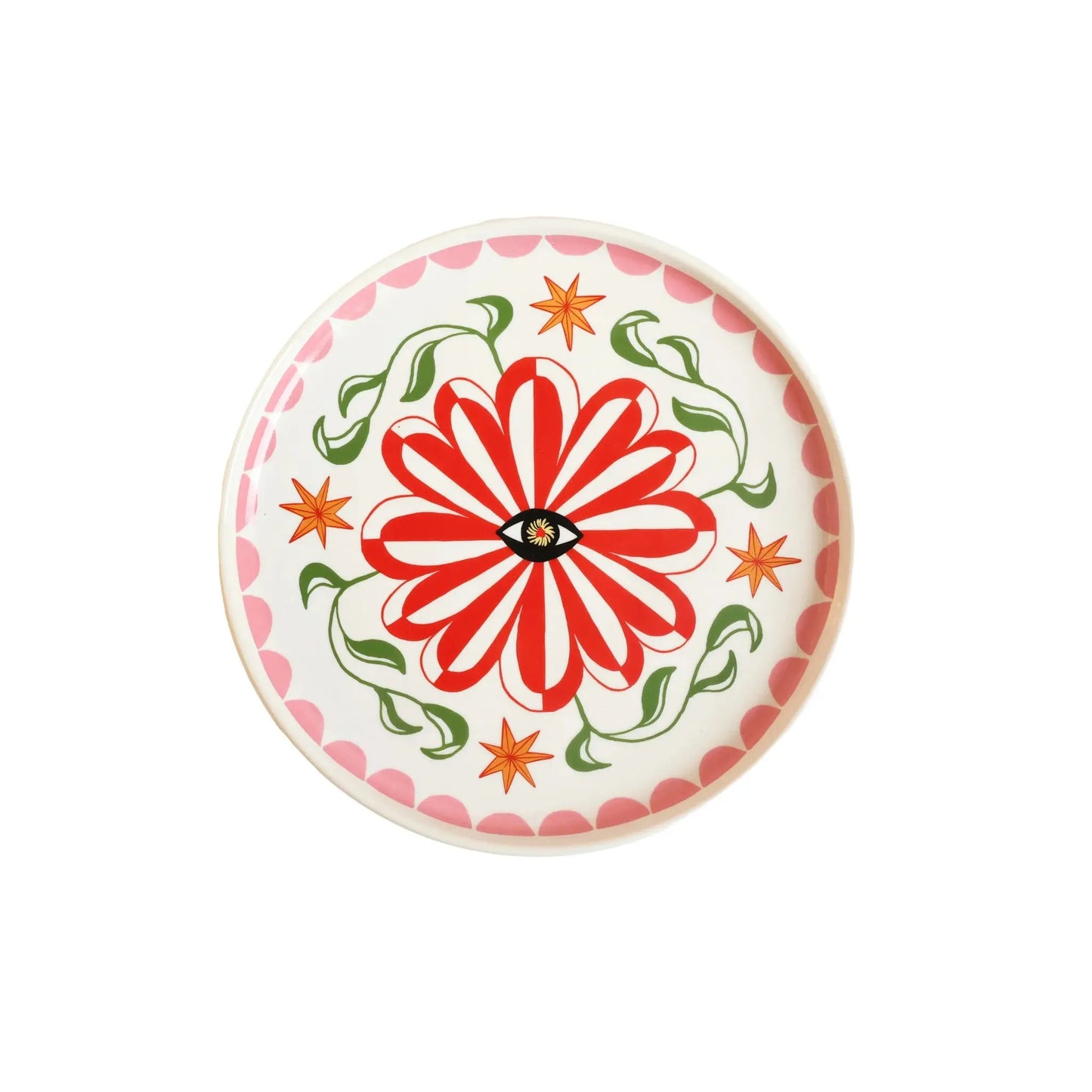 Assiette décorative vide poche flower