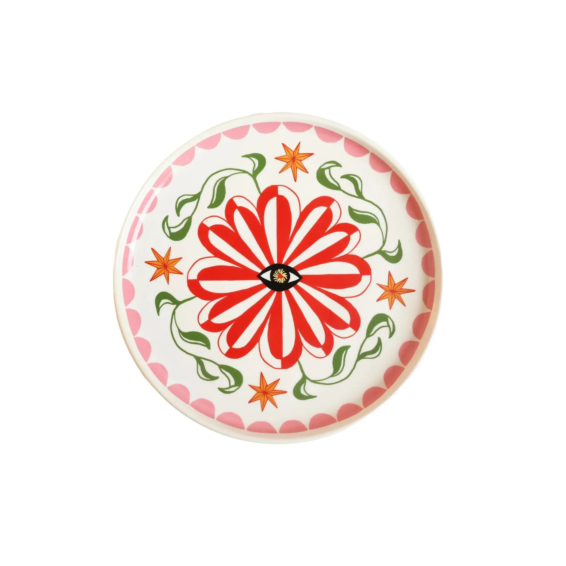 Assiette décorative vide poche flower