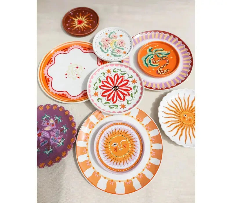 Assiette décorative vide poche flower