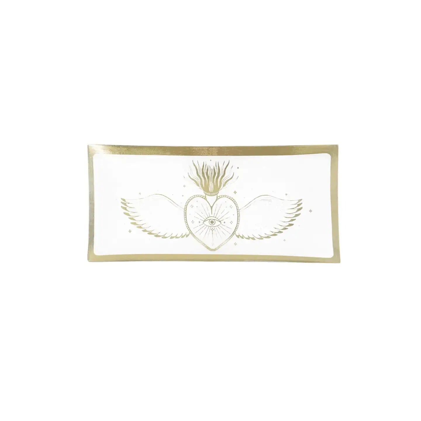 Plateau rectangulaire Ex-voto - Opjet Paris L'Artelier Déco  9.90 L'Artelier Déco Blanc