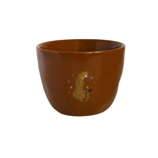 Tasse en céramique léopard mug pour thé café chocolat chaud