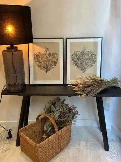 Affiche décorative Coeur floral - Le Cerisier Blanc