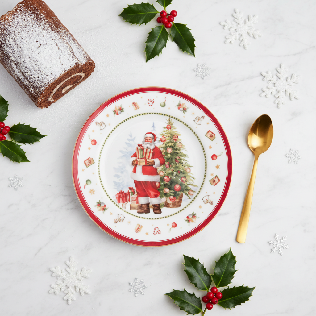 Assiette Happy Santa Etsy – Dessert