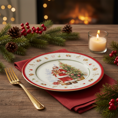 Assiette Happy Santa Etsy – Table