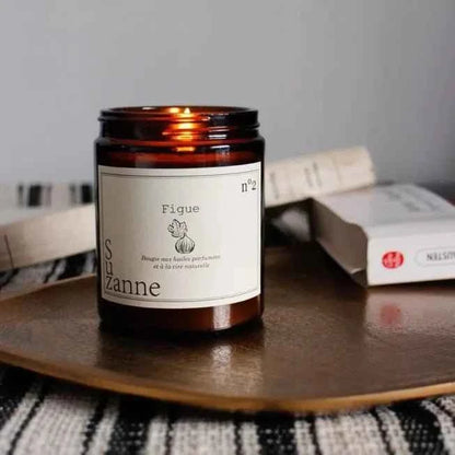 Bougie artisanale parfumée Figue - Suzanne la Naturelle