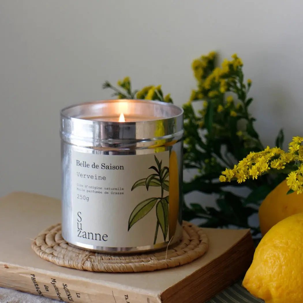 Bougie naturelle parfumée Verveine – Édition Belle de Saison Suzanne la Naturelle