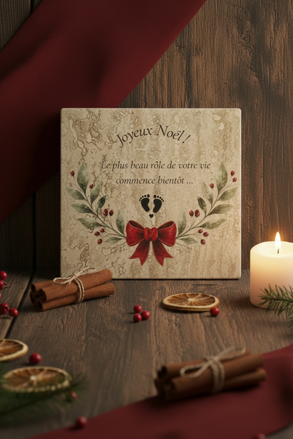 Carreau posé de face - Joyeux Noël
