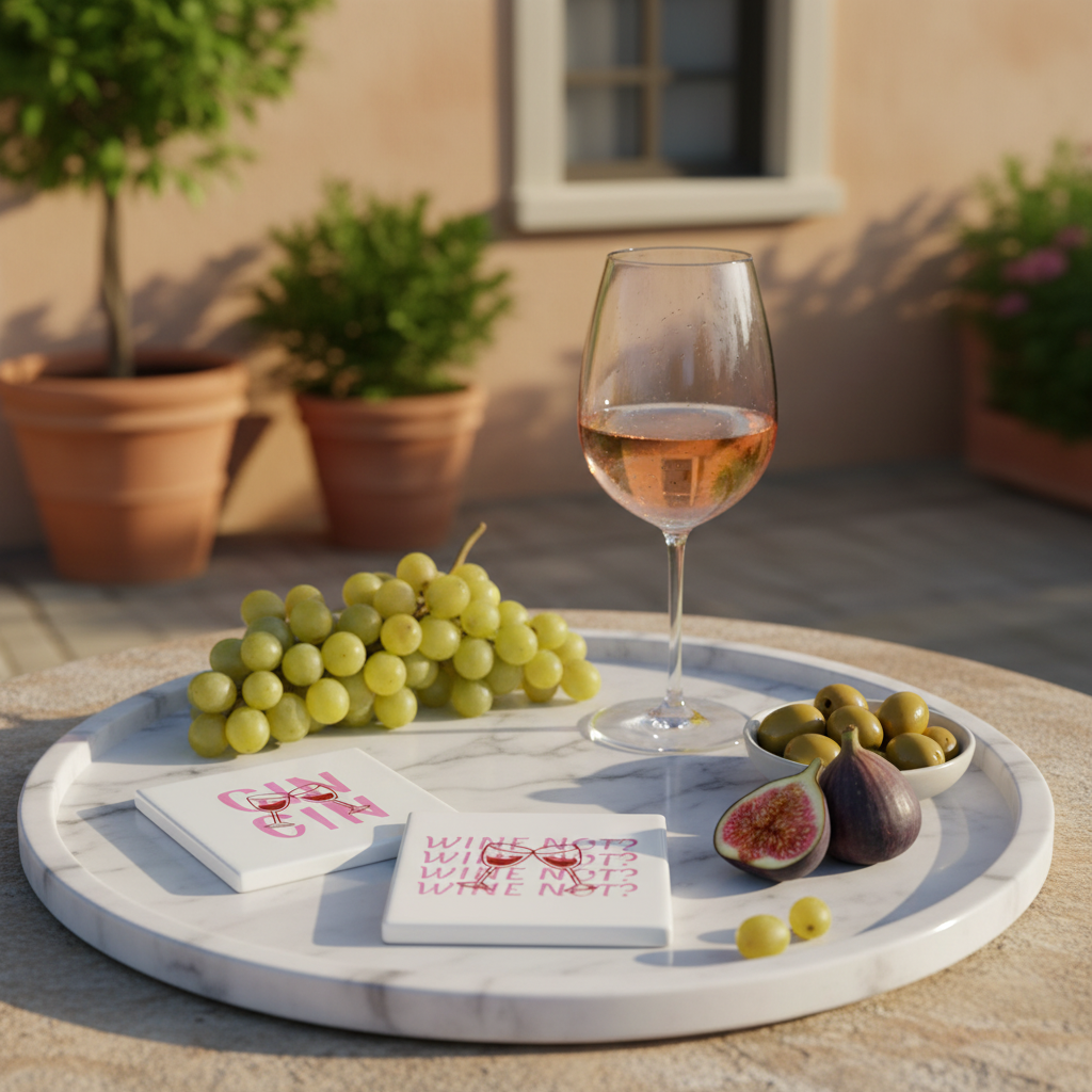 Dessous de verre apéro terrasse méditerranéenne