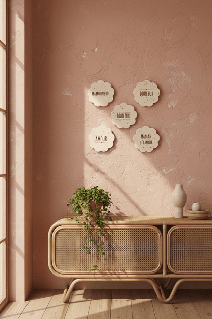 Dessous de verre personnalisé pierre naturelle – Cadeau fête des mères, mariage, baptême - | L'Artelier Déco
