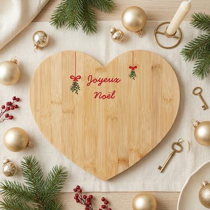 Plateau de Service en Bois Noël | Cadeau Artisanal Français | Plusieurs Modèles