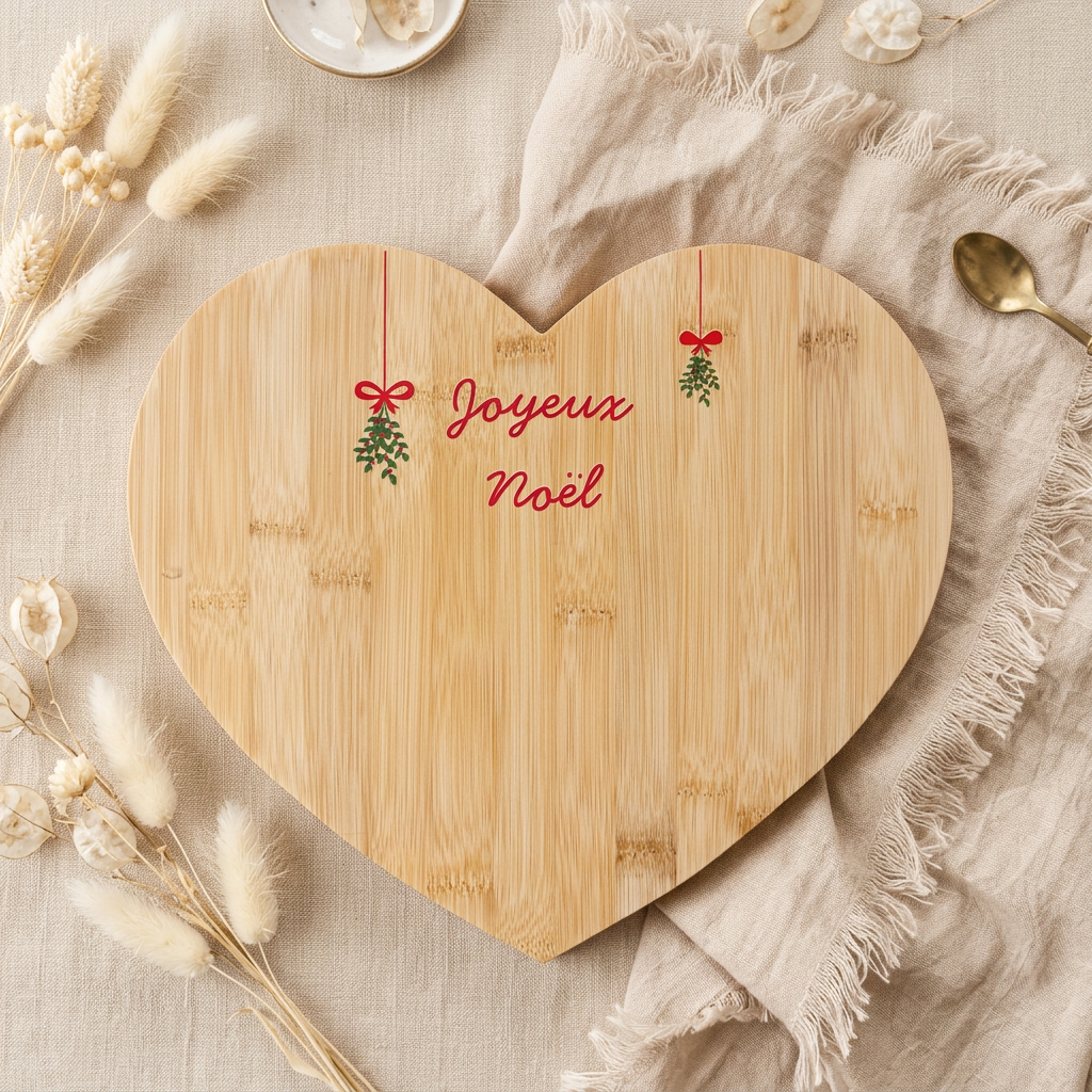 Plateau de Service en Bois Noël | Cadeau Artisanal Français | Plusieurs Modèles