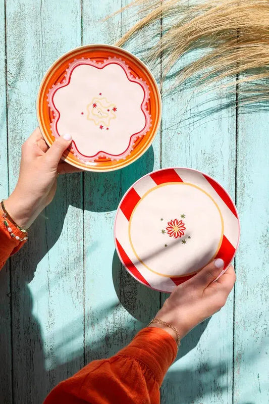 Assiette Flower en céramique Sélection L'Artelier Déco