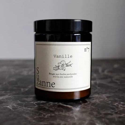 Bougie naturelle parfumée Vanille Suzanne la Naturelle