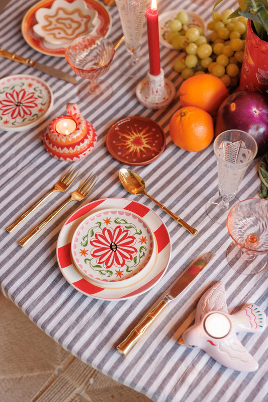 Assiette décorative vide poche flower
