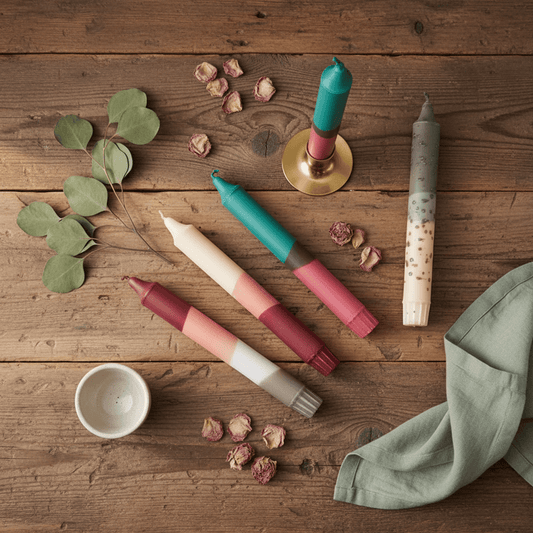 Lot de 5 bougies artisanales Cozy Mix - Bougie | L'Artelier Déco