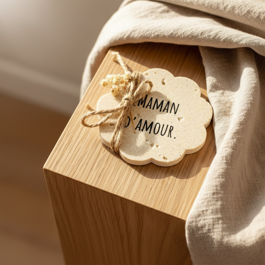 Maman d'amour meuble chêne lin bohème vue de haut