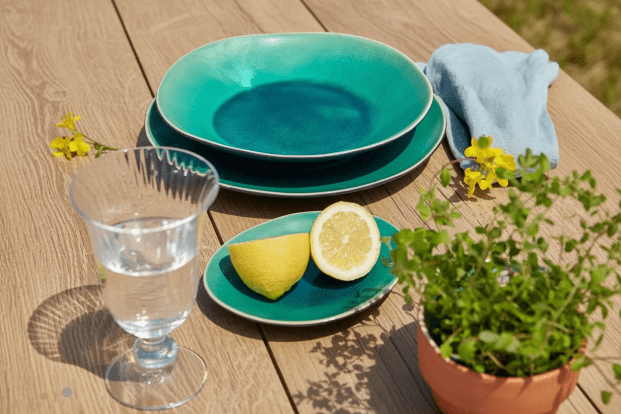 Petite assiette en grès Riviera - Assiette | L'Artelier Déco