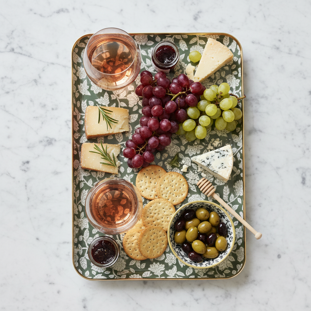 Plateau Apérol - flat lay gastronomique