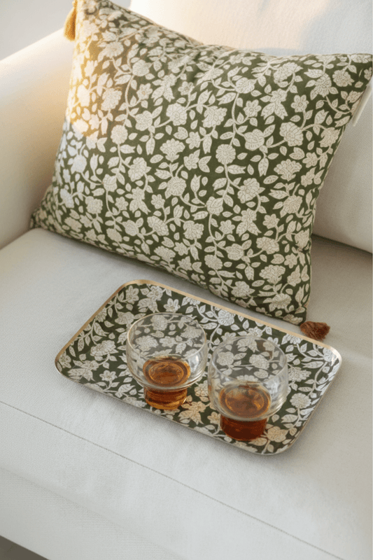 Plateau Apérol en métal émaillé - Plateau | L'Artelier Déco