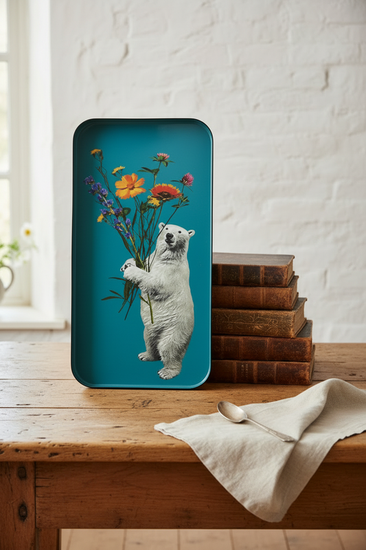Plateau ours polaire vertical – sans pichet