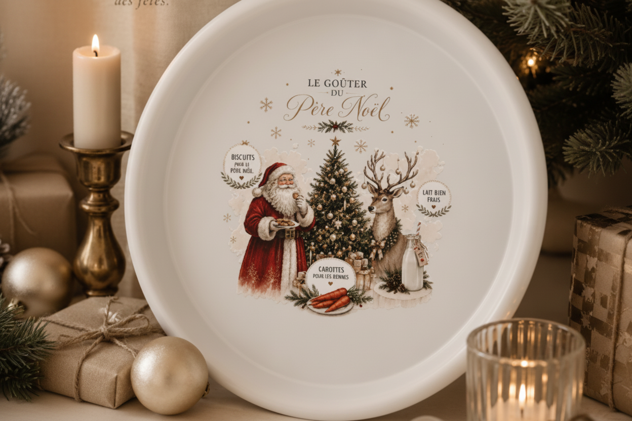 Plateau Pere Noel - gros plan bougies laiton v2